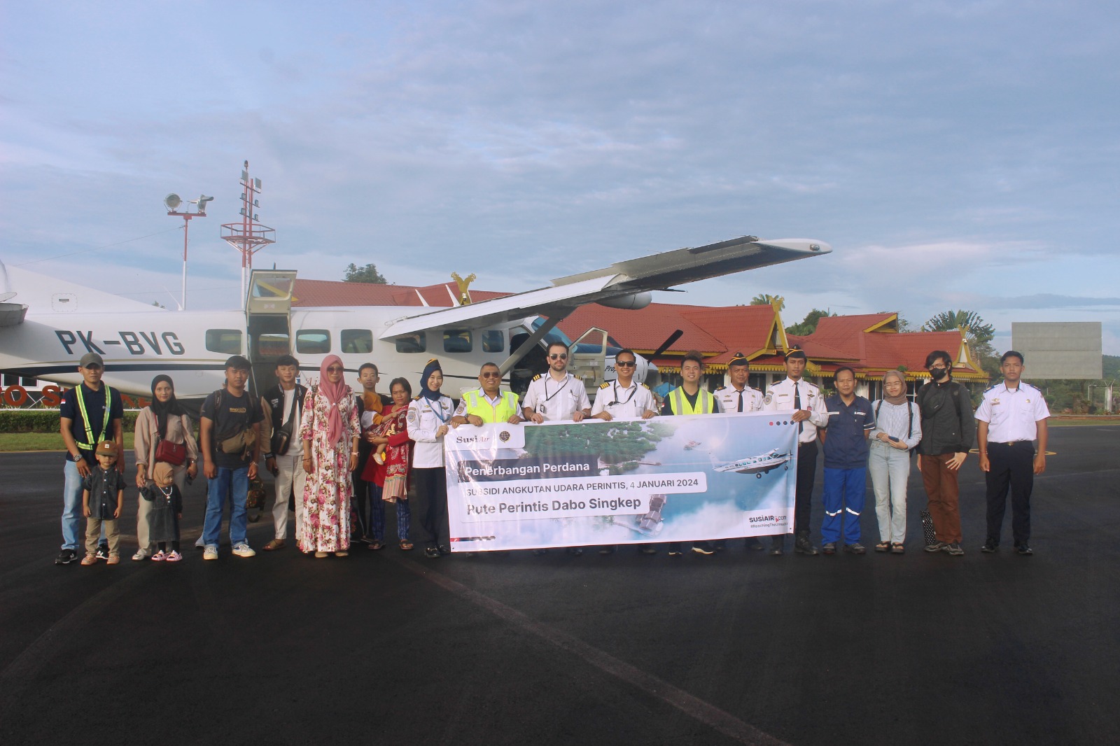 Gambar Artikel 12 Rute Penerbangan Perintis di Wilayah Kerja Dabo-Singkep Dimulai