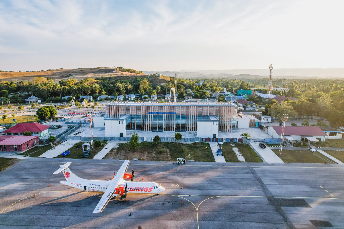 Foto Bandara Terminal dari sisi  udara