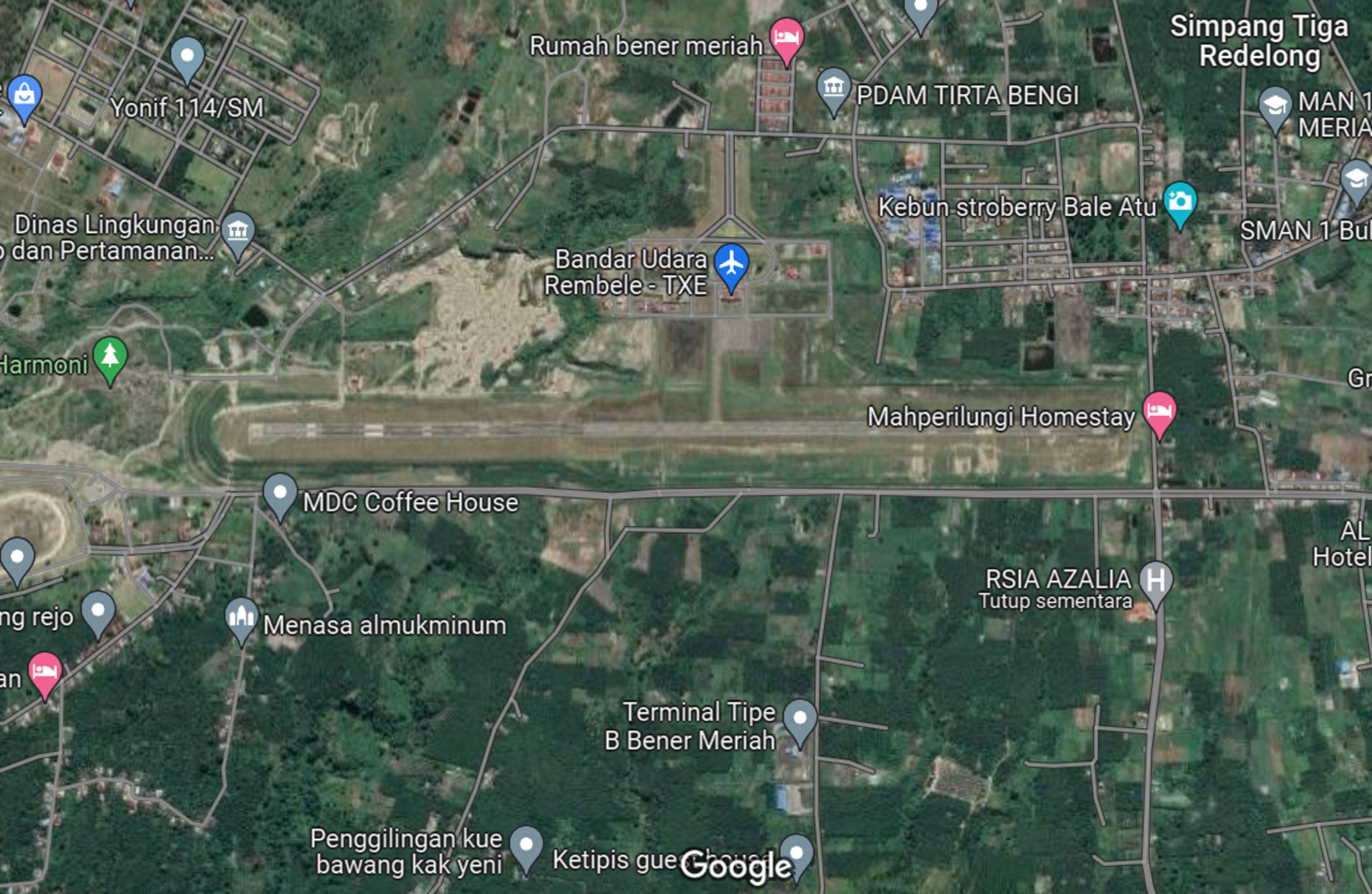 Gambar Peta Bandara PETA CITRA SATELIT