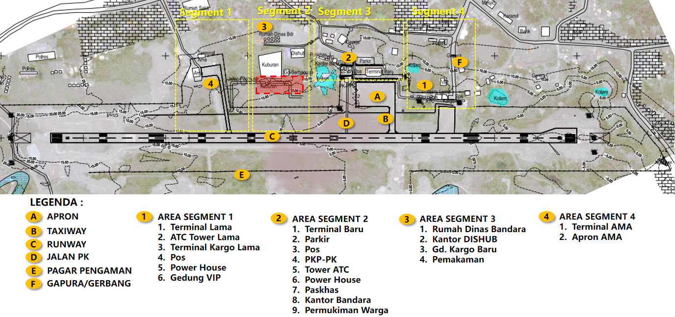 Gambar Peta Bandara Layout Bandar Udara Oksibil