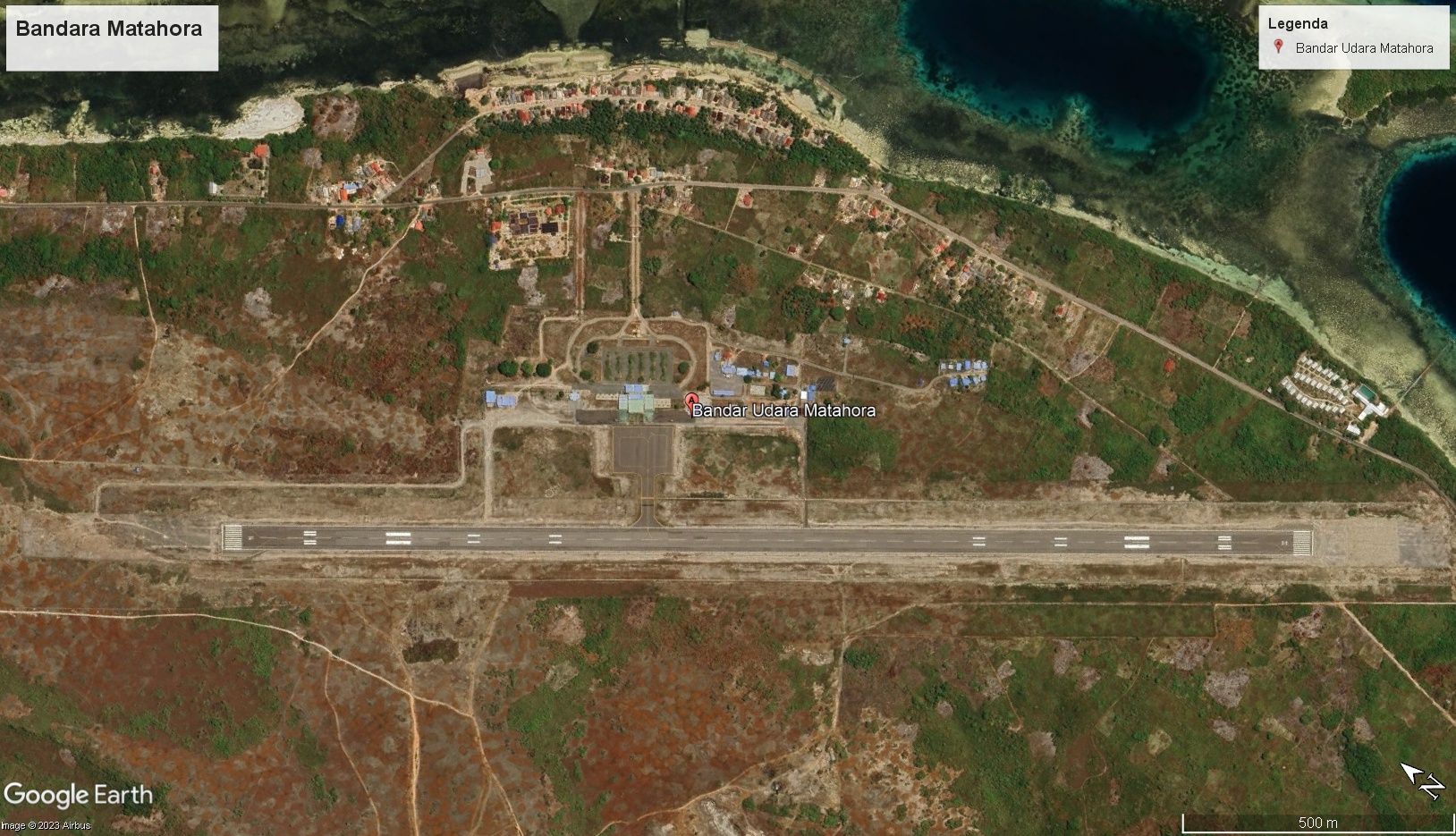 Gambar Peta Bandara Peta Satelit Bandara Matahora
