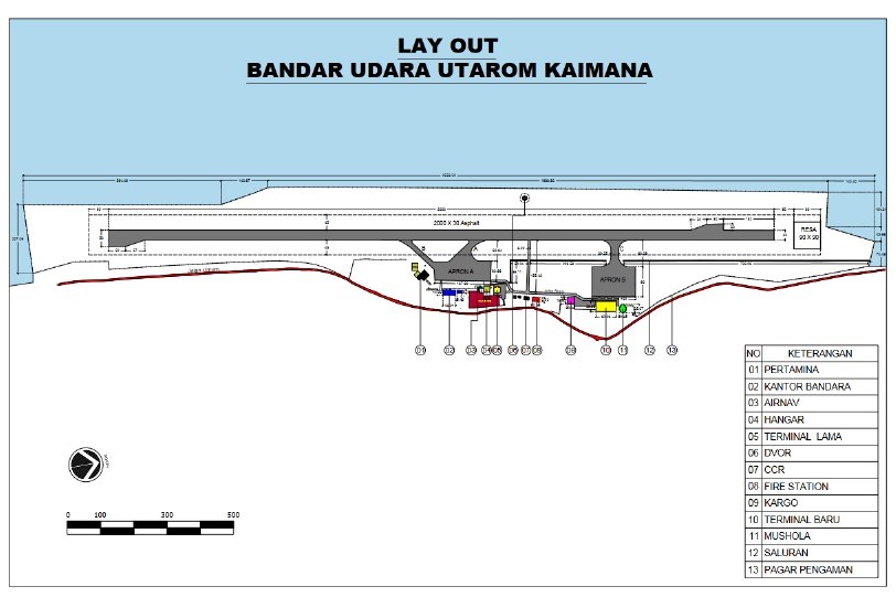 Gambar Peta Bandara LAYOUT BANDARA UTAROM