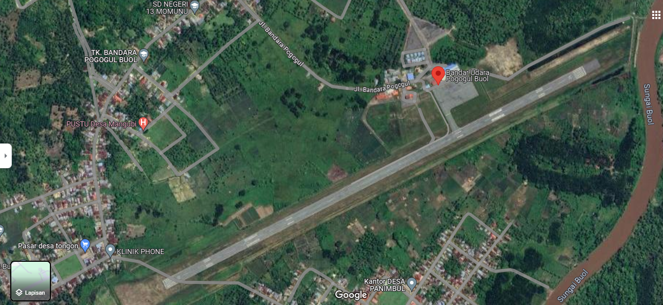 Gambar Peta Bandara Peta Lokasi Bandara Pogogul-Buol