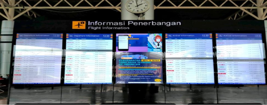 Foto Bandara Flight Information Display System