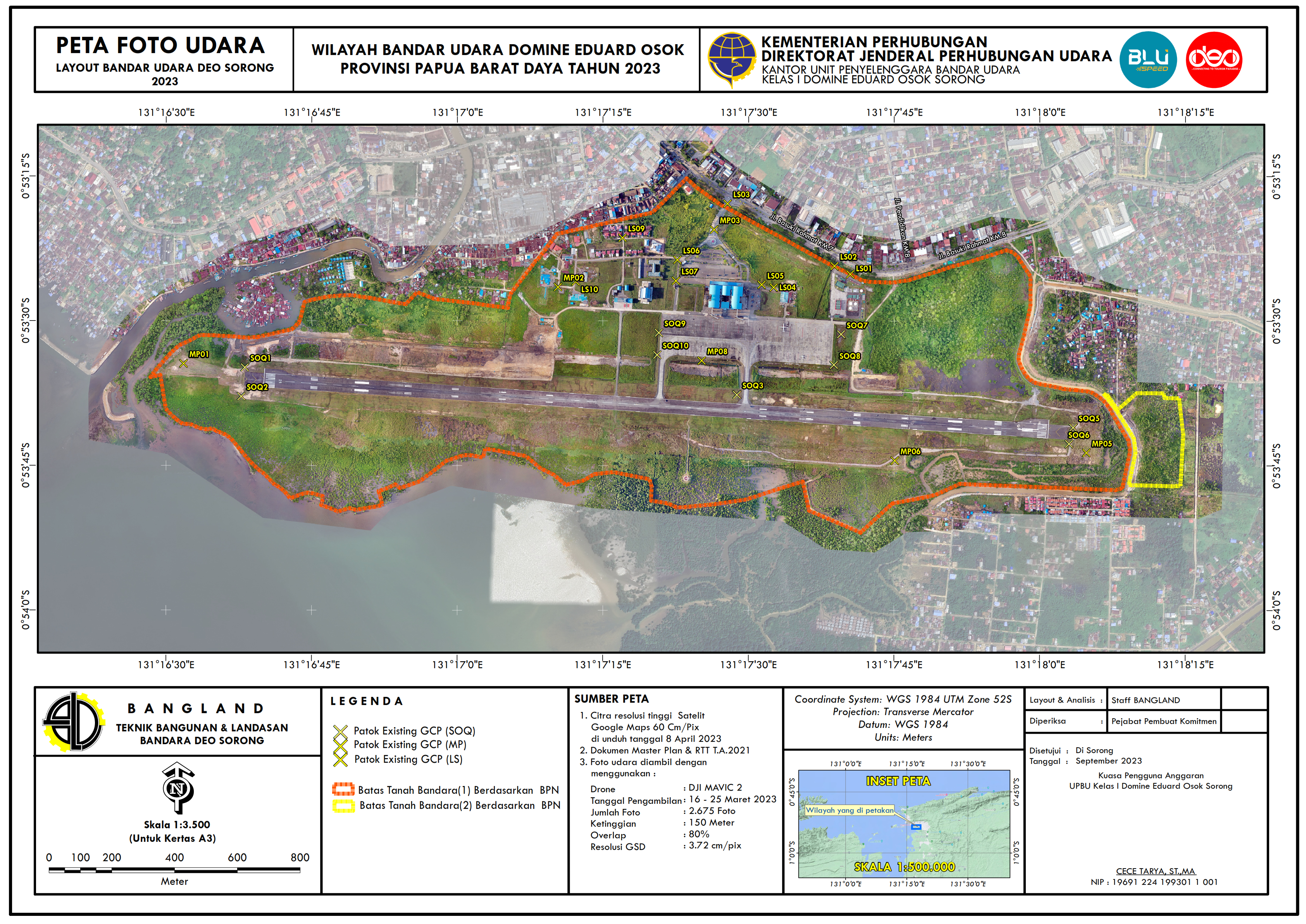 Gambar Peta Bandara Layout Bandar Udara Domine Eduard Osok