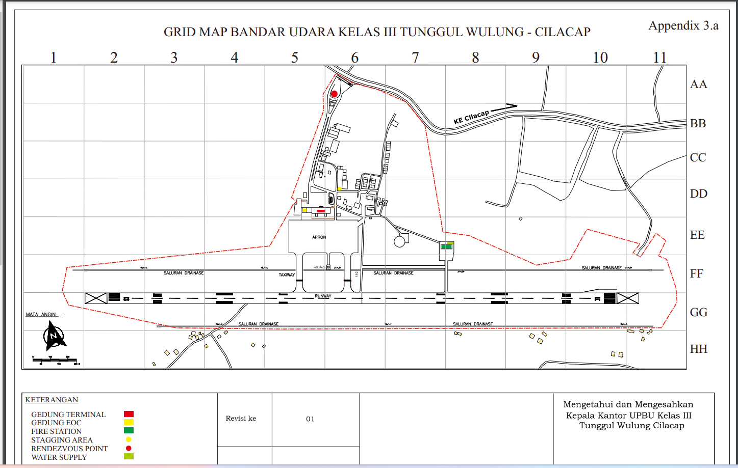 Gambar Peta Bandara Peta Bandara Tunggul Wulung Cilacap