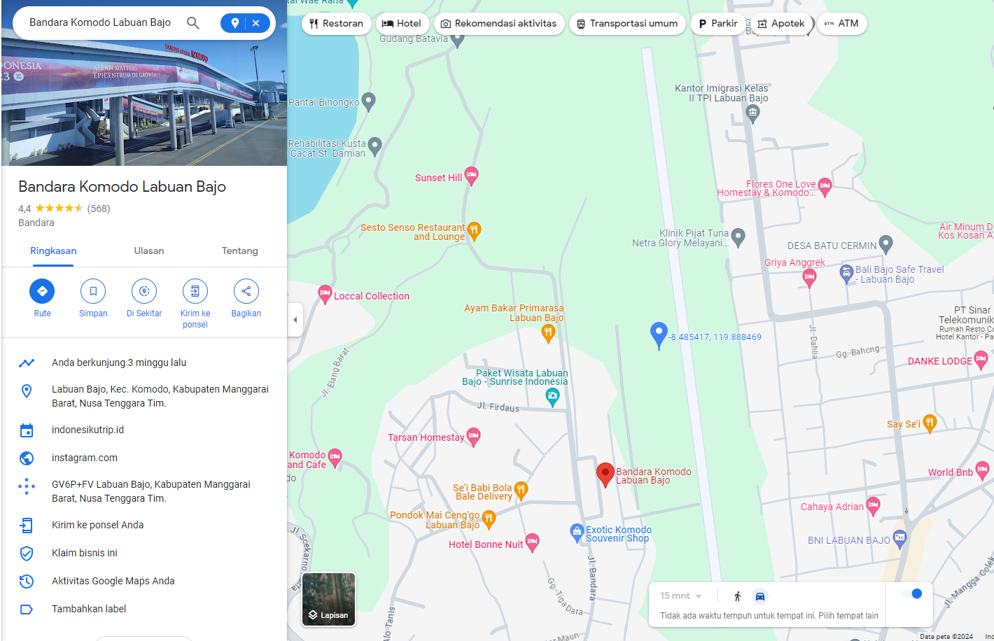 Gambar Peta Bandara Peta Bandar Udara Komodo 2
