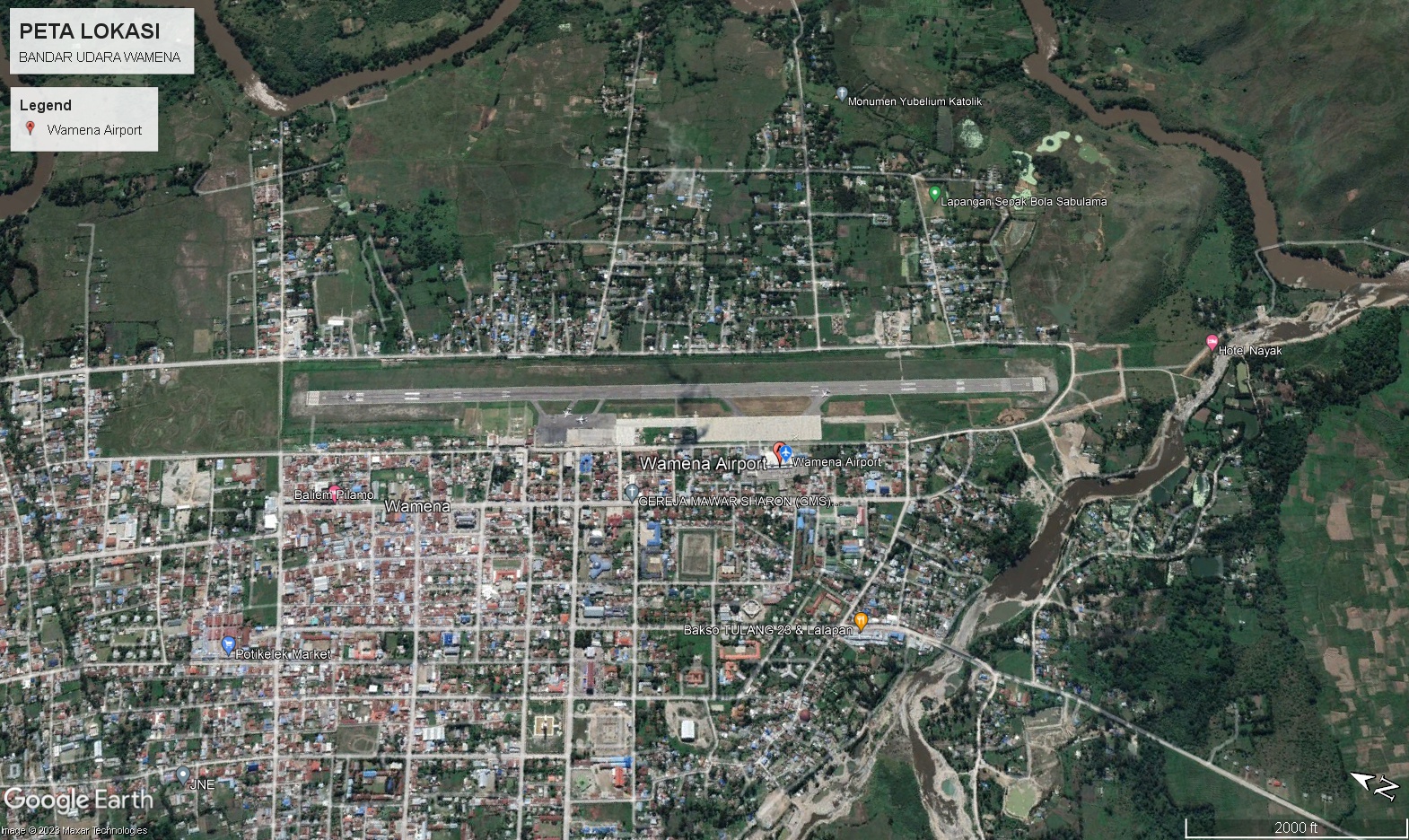 Gambar Peta Bandara Peta Bandara Wamena
