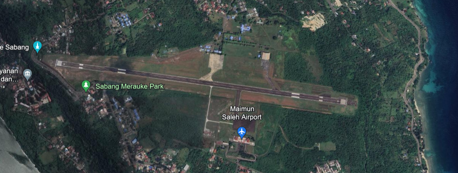 Gambar Peta Bandara Maps Bandar Udara Maimun Saleh, Sabang