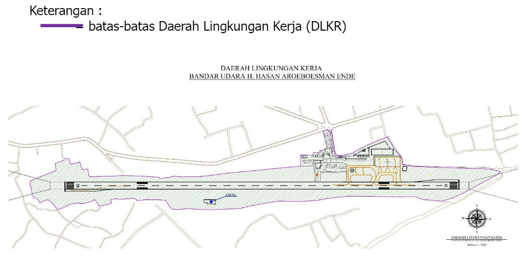 Gambar Peta Bandara Gambar batas-batas Daerah Lingkungan Kerja