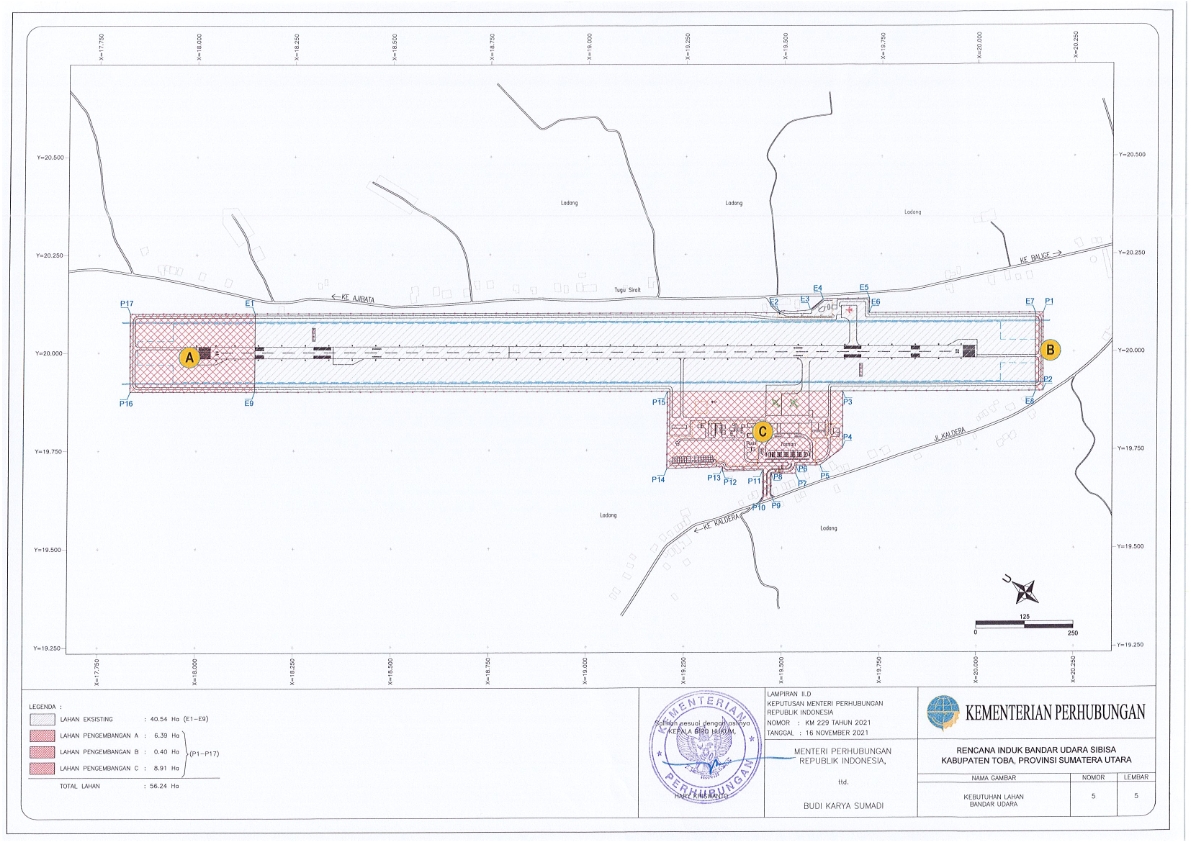 Gambar Peta Bandara LAYOUT BANDARA SIBISA